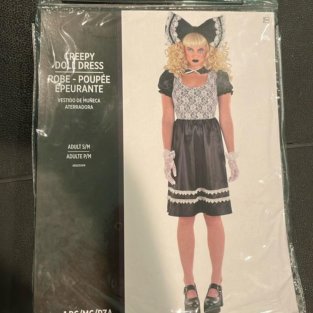 Creepy Doll dress Halloween Costume women’s Adult size Small